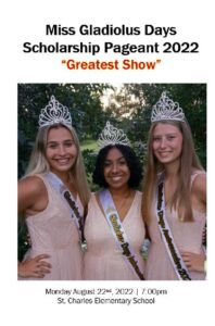 Miss Gladiolus Days Scholarship Pageant 2022 Brochure cover